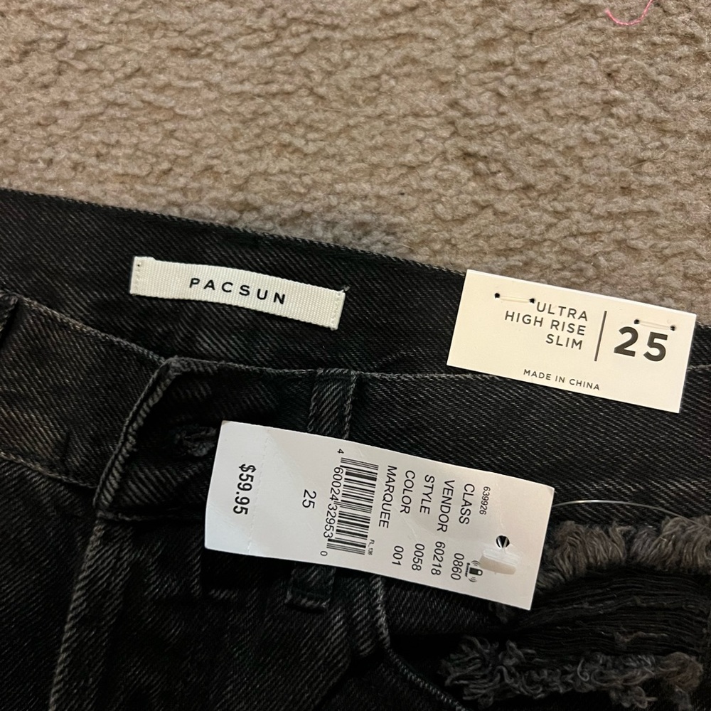 **BUNDLE** NWT Pacsun Ultra Hi-Rise Slim Fit Jeans Size 25 - Picture 3 of 6